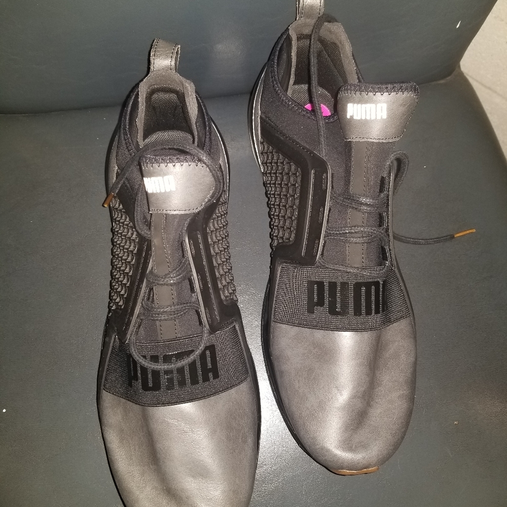 Puma ignite limited edition leather gray 11m new